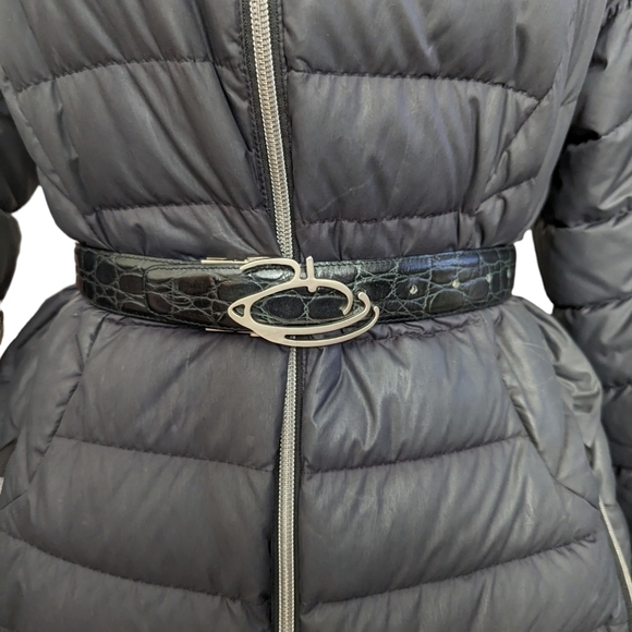 Oscar de la Renta Croc Leather Belt - Picture 14 of 14